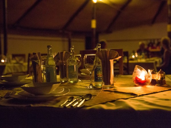 Restaurant at night