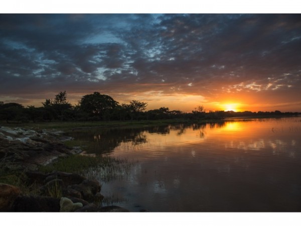 Sunset over Lake Langano