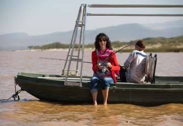 Fishing on Lake Langano